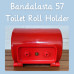 Bandalasta 057 toilet roll holder red