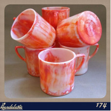 Bandalasta 174 Mug - 3/4 Pint orange marble