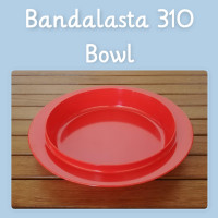 Bandalasta 310 Fiesta Large Dished Plate Red
