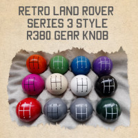 LRCML knob gear 1 3/4" gear knob R380 1/2" UNF + locknut