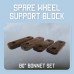 LR 301254 spare wheel support block