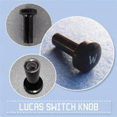 knob, switch, C20 black 317502 Jowett wiper knob 52-54